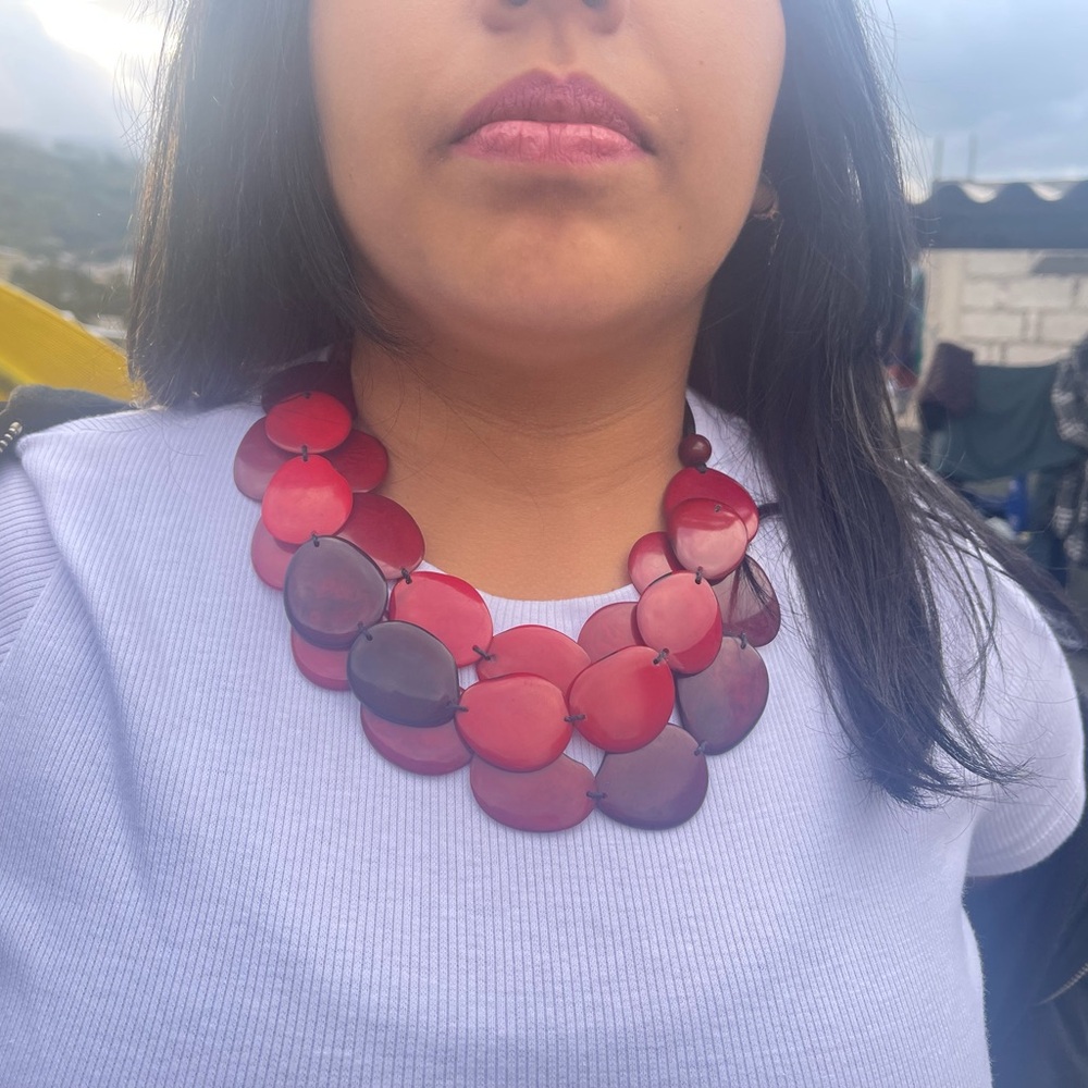 Elegant Red Statement Necklace
